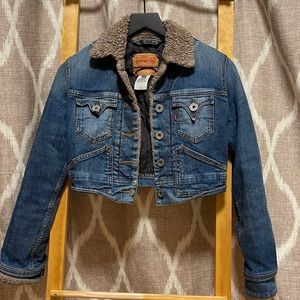 Levis Denim Shearling line jacket Small